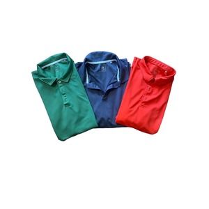 Eagegof Golf Polo Shirt Bundle Size XL Green, Red, and Gray Short‎ Sleeve